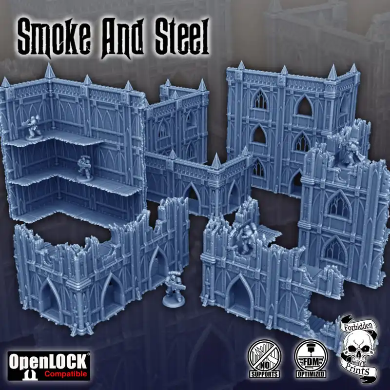 Actieprijs Forbbiden Prints - Medium WTC Smoke & Steel Bundle