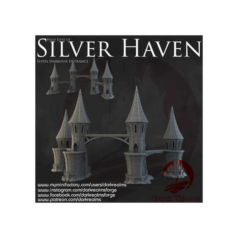 Dark Realms - Silver Haven - Entrée du port haut elfe Actieprijs