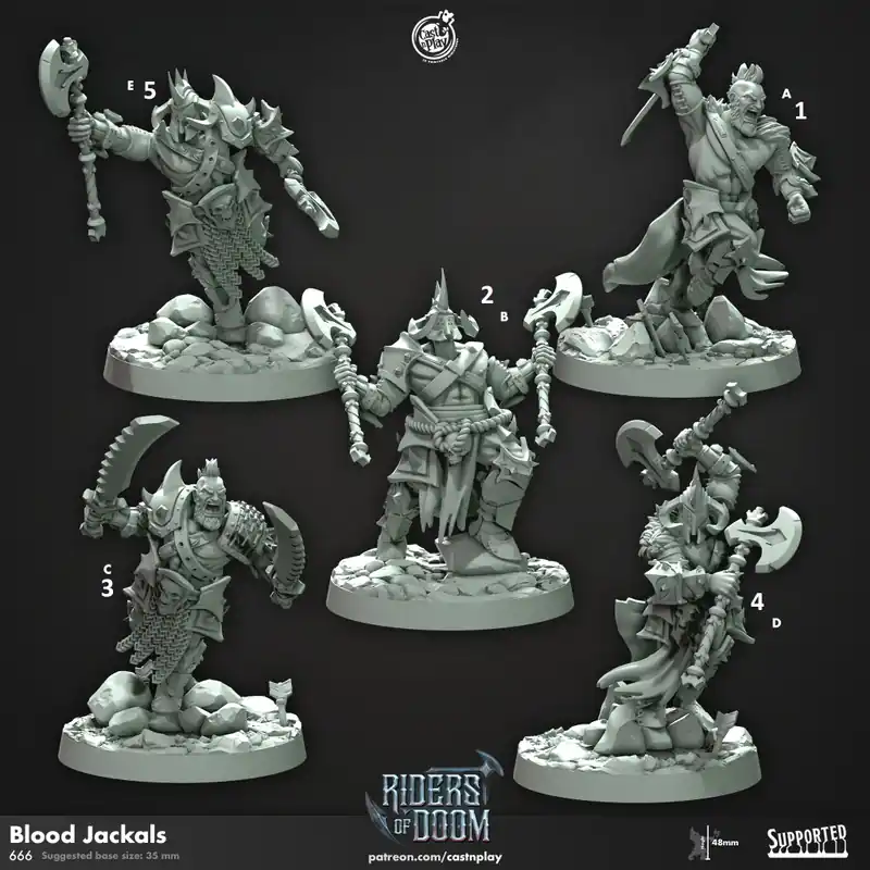 Koop Vandaag Cast n Play - Cavaliers du Chaos - Traqueurs Sanglants