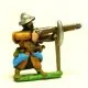 Premium 16-17th Century Polish Musketeer in Helmet with 2 Handed Axe, firing