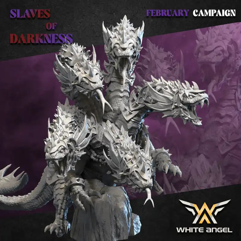 White Angel Miniatures - Slave to Darkness - Dark Hydra/ Dark Sea Monster Snelle Levering