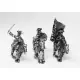 Bestel Nu Seven Years War Russian Command Dragoon Officer, Standard Bearer & Drummer