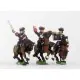 European Armies Command Cuirassier Officer, Standard Bearer & Trumpeter in Tricorne Dagaanbieding