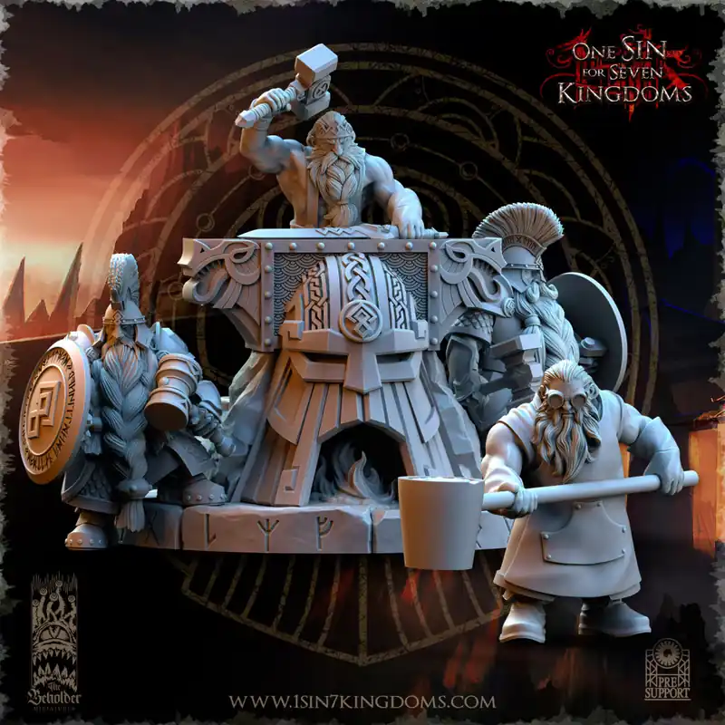 Laatste Kans The Beholder Miniatures – Nains – Forge d‘Orages