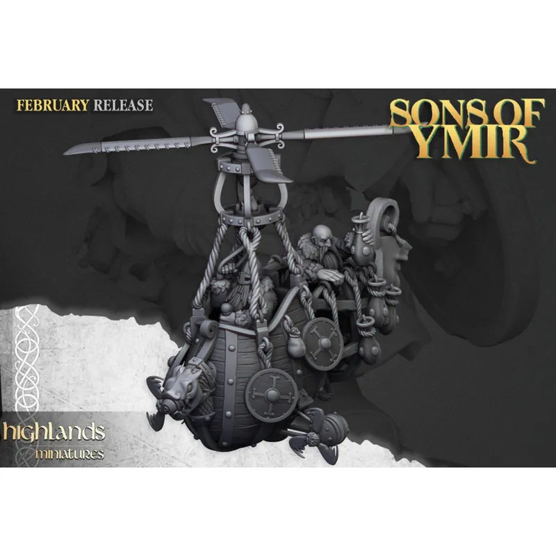 Hoge Kwaliteit Highlands Miniatures - Sons Of Ymir - Dwarf Flying Machine Helices