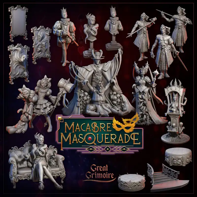 Uitverkoop Great Grimoire - Macabre Masquerade - Set Complet