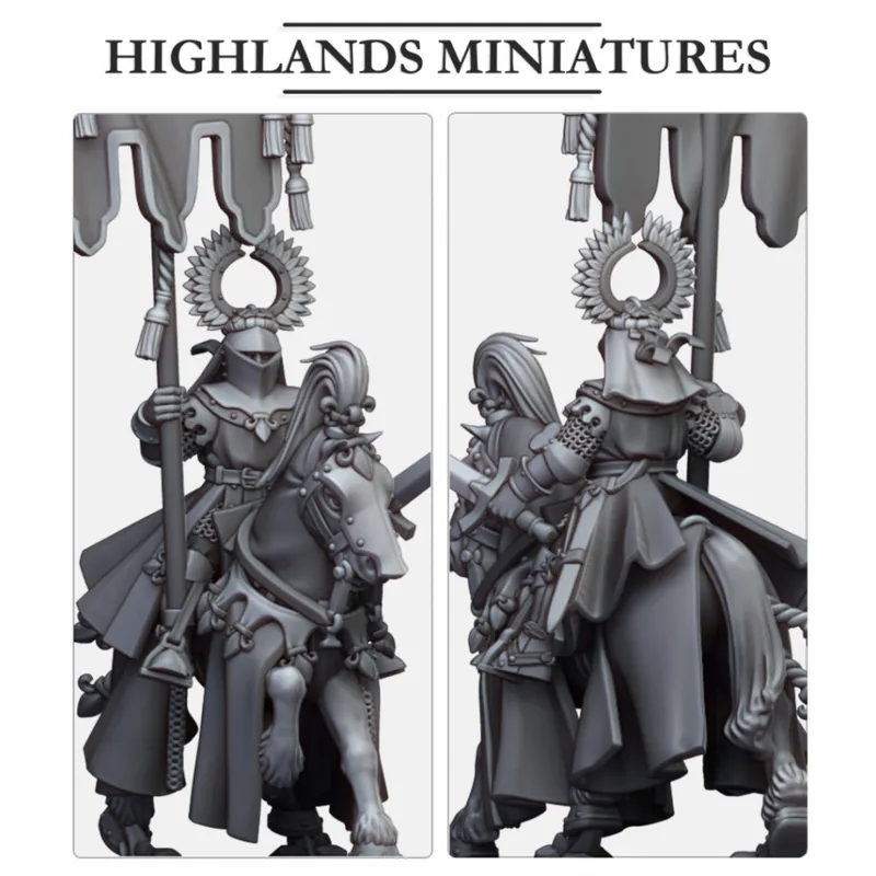 Seizoensaanbieding Highlands Miniatures - Gallia - Battle Standard Bearers on Horse