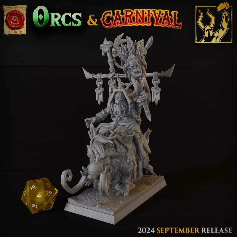 Titan Forge - Badland‘s Orc - Orc Shaman Sur Sanglier Superprijs