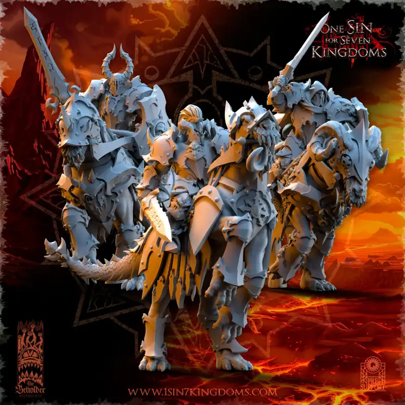 Direct Beschikbaar The Beholder Miniatures - Royaumes de la Ruine - Chevaliers Elus