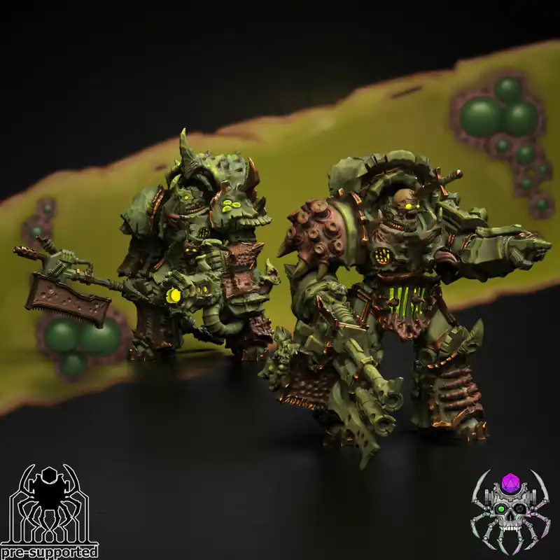 Flitsaanbieding Eight Legs Miniatures – Plague Bringers – Heavy Armor Squad