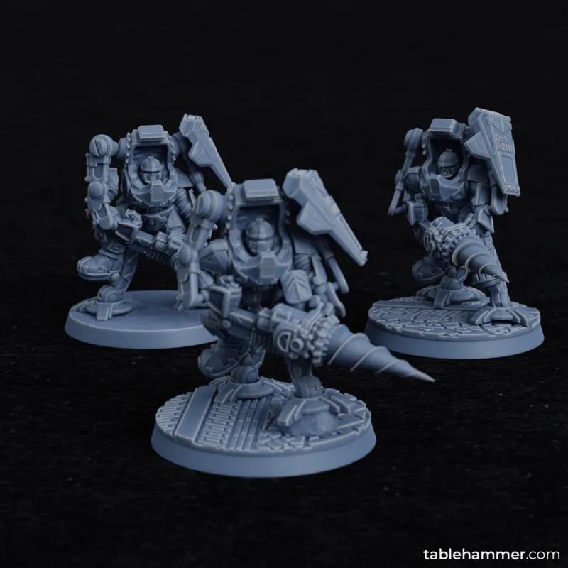 Tablehammer – Federation of Tyr – Exo Dwarves with drills Beperkte Voorraad