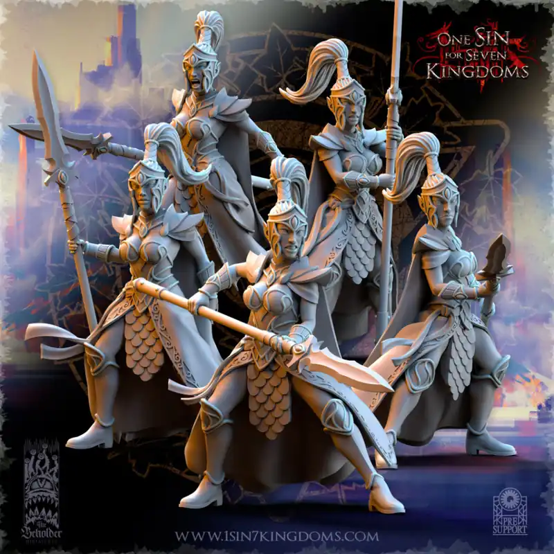 The Beholder Miniatures - Elfes - Praetorienne Laatste Versie