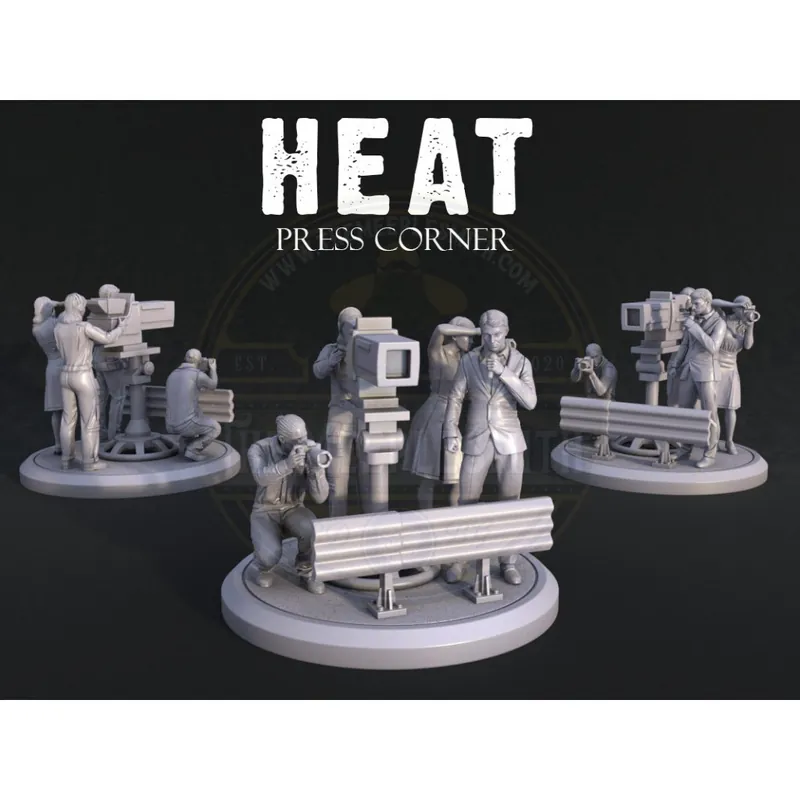Populair Figurines pour le coin presse du jeu Heat