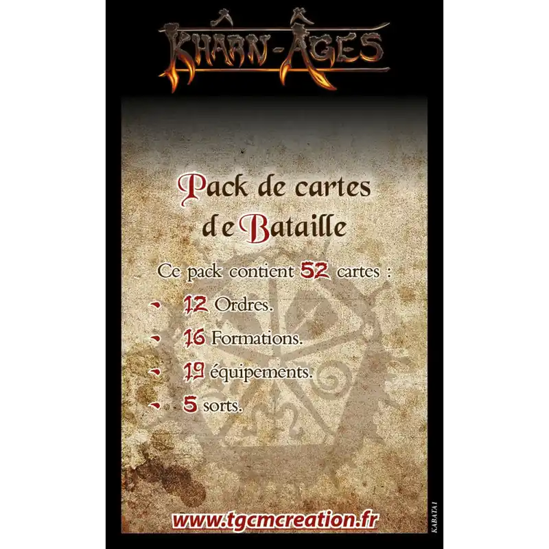 Shop Nu Khârn-Âges Cartes de Bataille