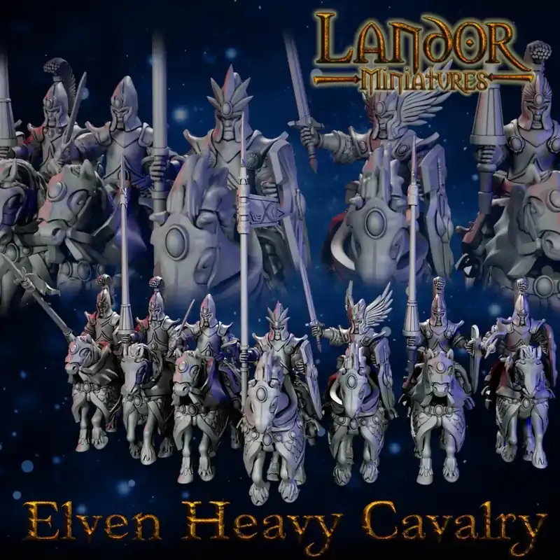 Actieprijs Landor Miniatures – Elfes – Chevaliers d‘Argent