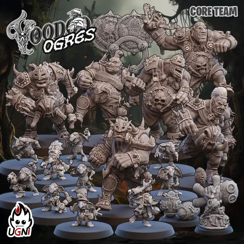 BB - Ugni Miniatures - Voodoo Ogre Team Koop Online