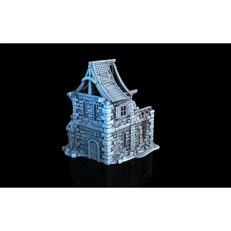 Tijdelijk Beschikbaar 3D4U - House Ruine IV - Medieval Town Set