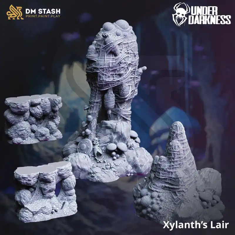 DM Stash - Under Darkness Décors - Lot de Xylanth’s Lair Voordeelprijs