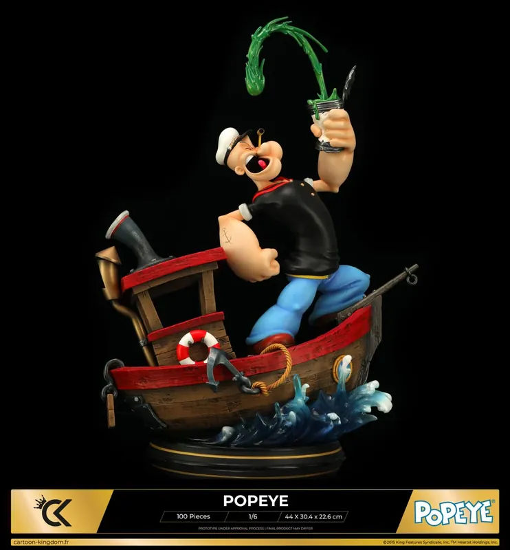 Koop Online Statuette de collection Popeye, Olive Boat Version 1/6 Cartoon Kingdom