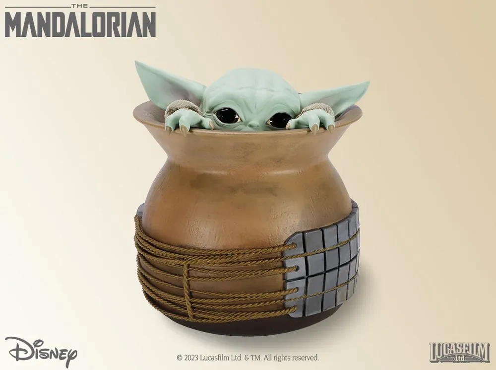 Statuette Attakus Star Wars The Mandalorian Grogu in a jar 1 2 Collection Prestige 2023 (sw202) Gecertificeerd