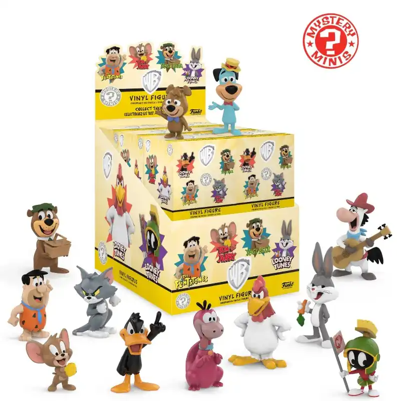 Bestel Nu SATURDAY MORNING CARTOONS (LOONEY TUNES / HANNA-BARBERA) MYSTERY MINIS – assortiment de 12 figurines en vinyl 6 cm