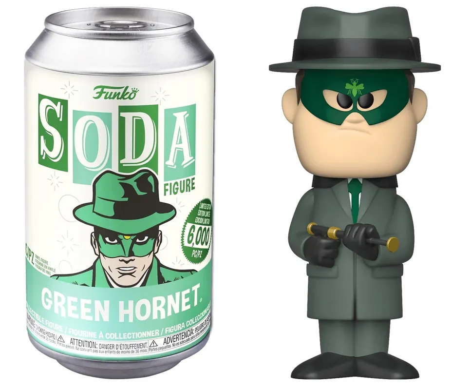 LE FRELON VERT GREEN HORNET (GRAY, CHASE), SODA by Funko Hoge Kwaliteit