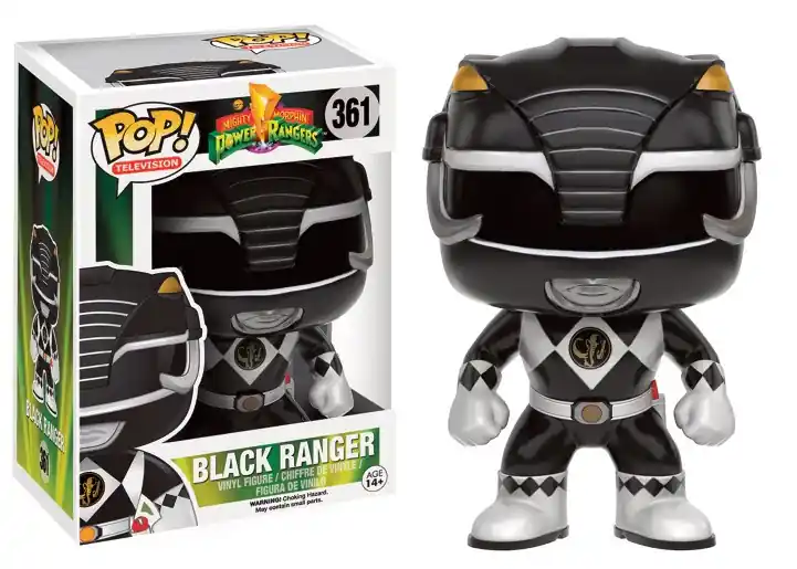 Uitverkoop POWER RANGERS BLACK RANGER, POP! – figurine vinyl 10 cm