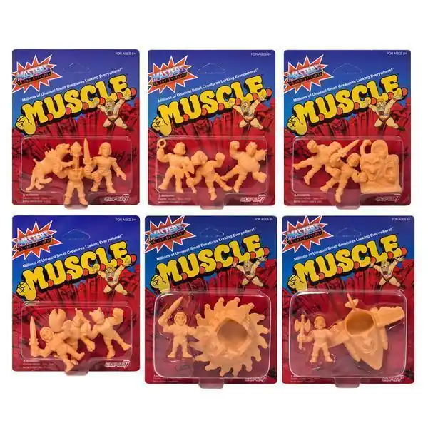 LES MAITRES DE L‘UNIVERS MOTU M.U.S.C.L.E. WAVE 3 – assortiment de 6 packs de figurines Korting