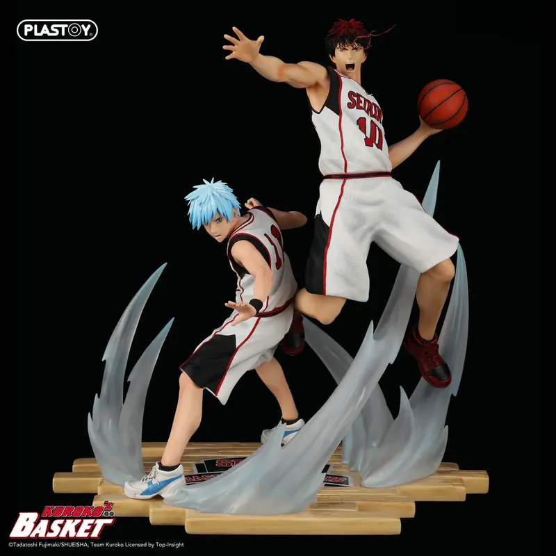 Merkproduct Statuette de collection 1 6 Kuroko‘s Basket Tetsuya Kuroko & Taiga Kagami (White Jersey Edition), Plastoy Statue Collection 2025