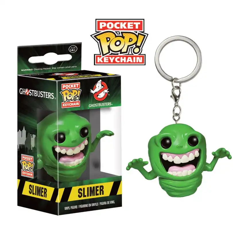 GHOSTBUSTERS SLIMER, POCKET POP! – porte-clés vinyl 4 cm Nu Kopen