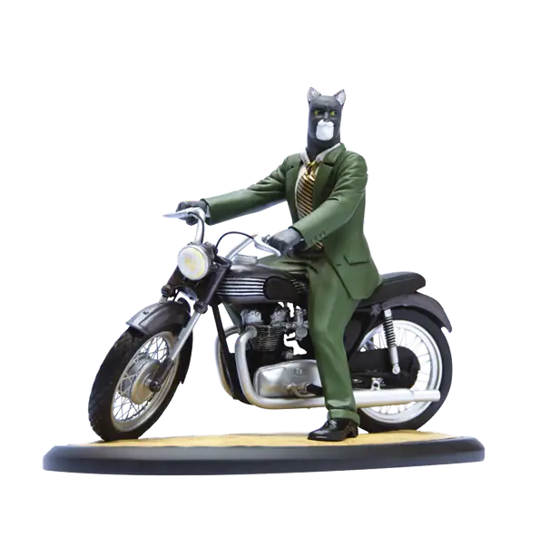 Voordeelprijs Figurine Blacksad sur sa moto Triumph, Attakus