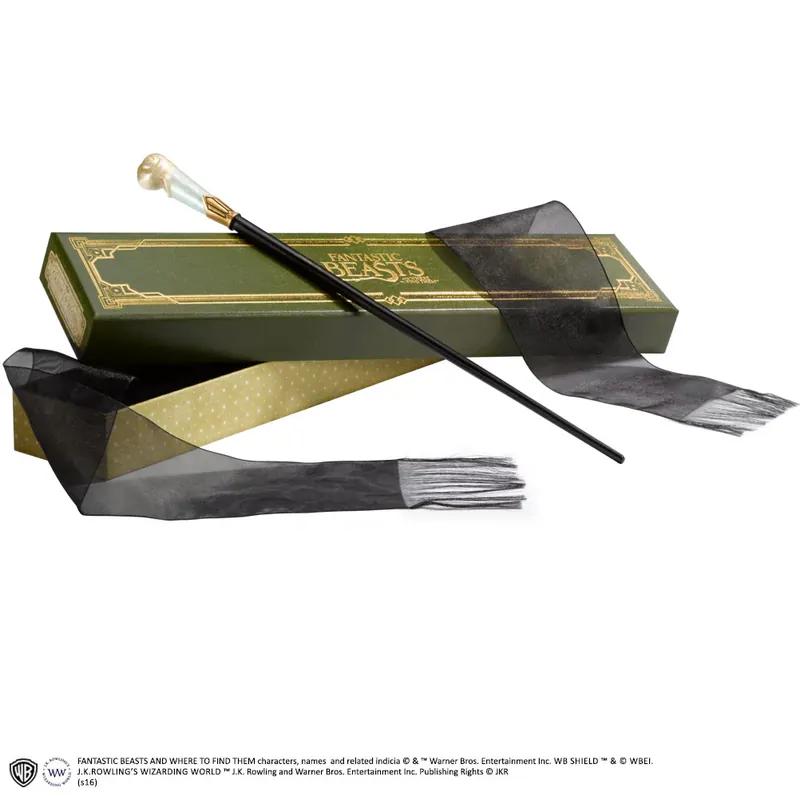 Meest Verkocht LES ANIMAUX FANTASTIQUES BAGUETTE DE QUEENIE GOLDSTEIN, BOITE OLLIVANDER – réplique en résine 1/1