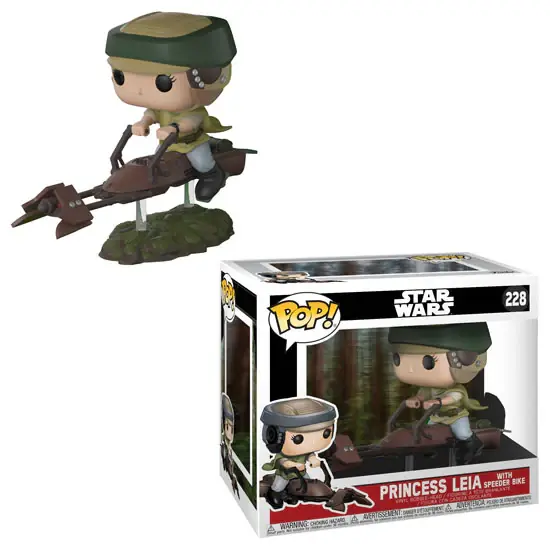 STAR WARS, EPISODE VI PRINCESS LEIA WITH SPEEDER BIKE, FUNKO POP! 228 – figurine bobble-head vinyl 10 cm Tijdelijk Beschikbaar