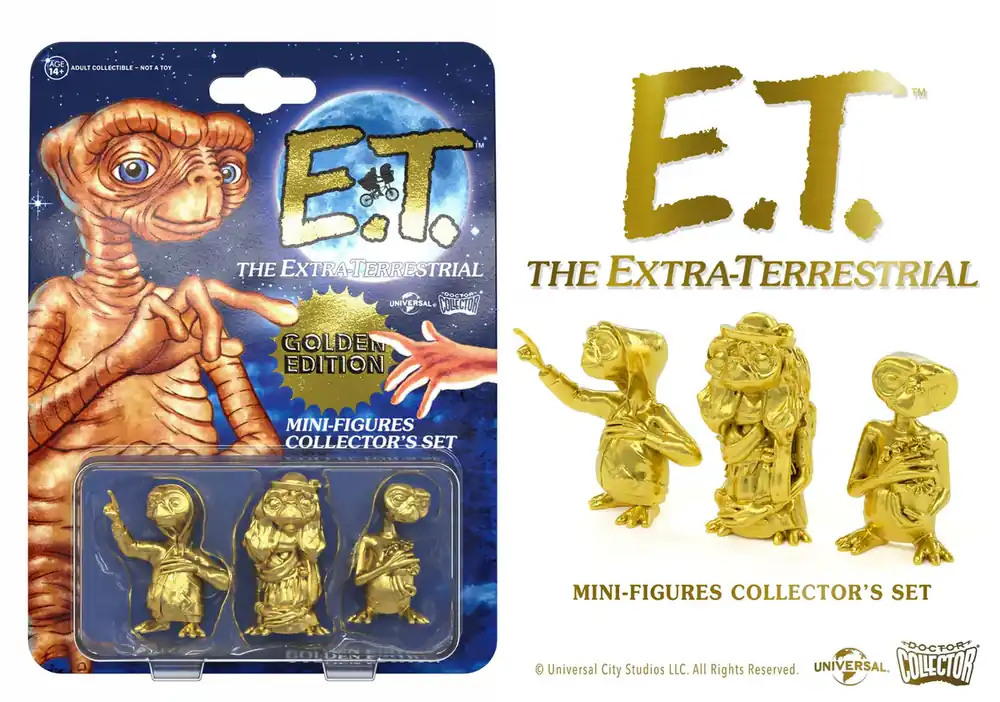 Koopje Figurines E.T. l‘extra-terrestre (pack de 3) Doctor Collector Golden Edition