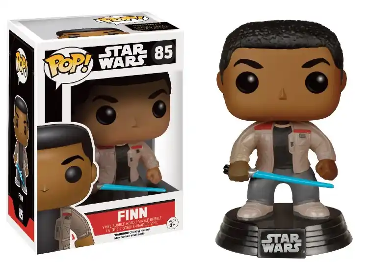 Laatste Kans STAR WARS, EPISODE VII FINN with LIGHTSABER (Barnes & Noble Exclusive), POP! – figurine bobble-head vinyl 10 cm