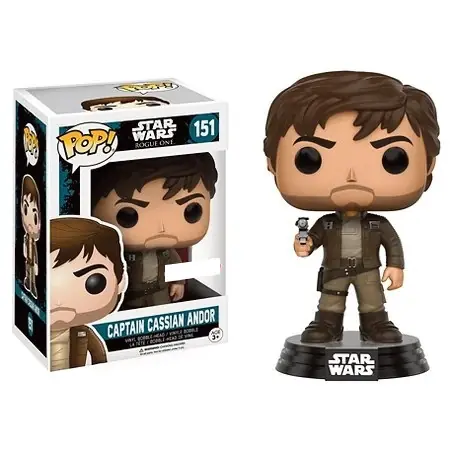 STAR WARS, ROGUE ONE CAPTAIN CASSIAN ANDOR (BROWN JACKET), FUNKO POP! 151 Veilige Betaling