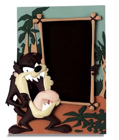 LOONEY TUNES TAZ – cadre photo 3D en résine Op = Op