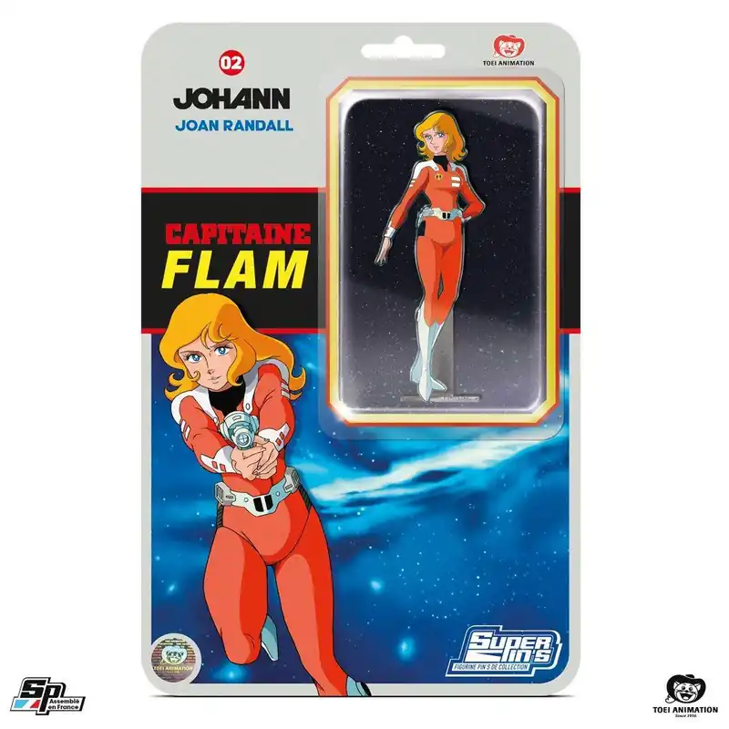 Figurine/Pin‘s Capitaine Flam Johann en blister card SP Collections 2023 Shop Nu
