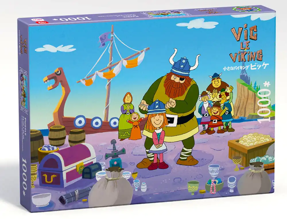 Populair Puzzle Vic le Viking « La fête des héros » 1000 pièces Les séries de Notre enfance 2024