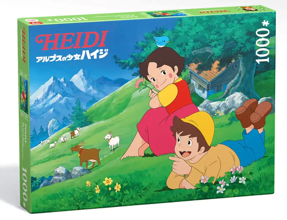 Puzzle Heidi « La promenade dans les Alpes » 1000 pièces Les séries de Notre enfance 2024 Premium