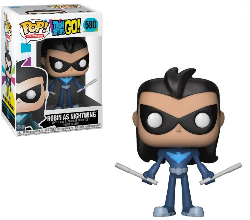 TEEN TITANS GO ! ROBIN AS NIGHTWING, FUNKO POP! TELEVISION 580 - figurine vinyl 10 cm Betaalbaar