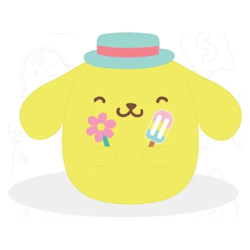 Beperkt Aanbod Hello Kitty – Peluche Squishmallow Hello Kitty and Friends Seize the Moment Pompompurin Popsicle 20 cm