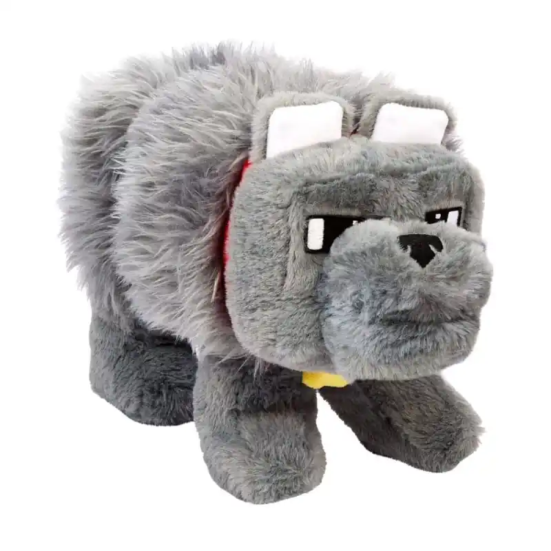 Bestseller Minecraft, le film - Peluche sonore Dennis le loup 20 cm
