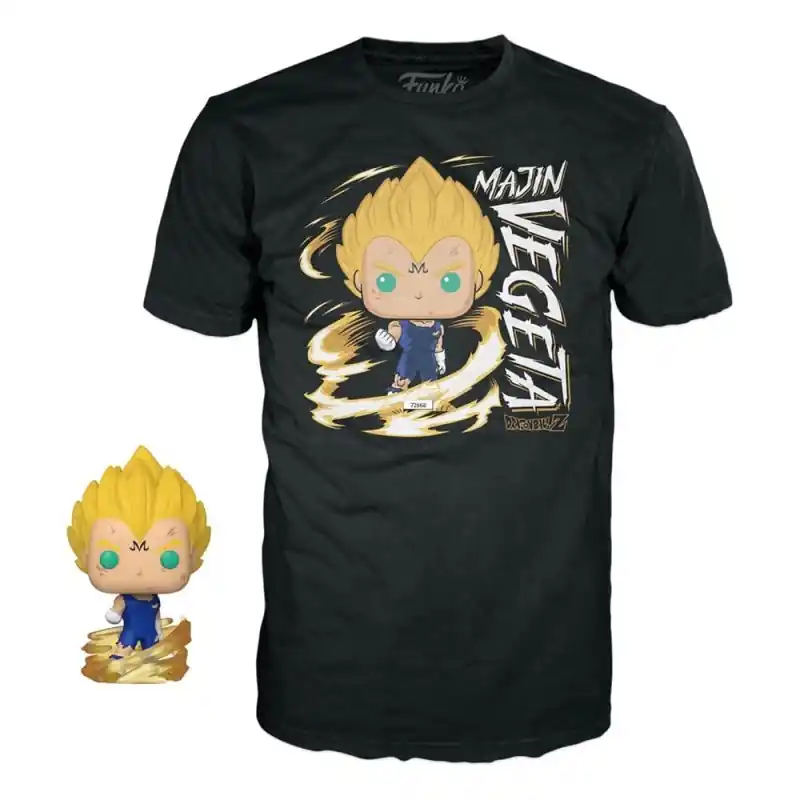 Dragonball Z - Set figurine et T-Shirt POP! & Tee Majin Vegeta (GW) Beperkte Voorraad