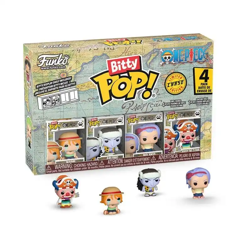 Populair One Piece - Pack 4 figurines Bitty POP! Nami 2,5 cm