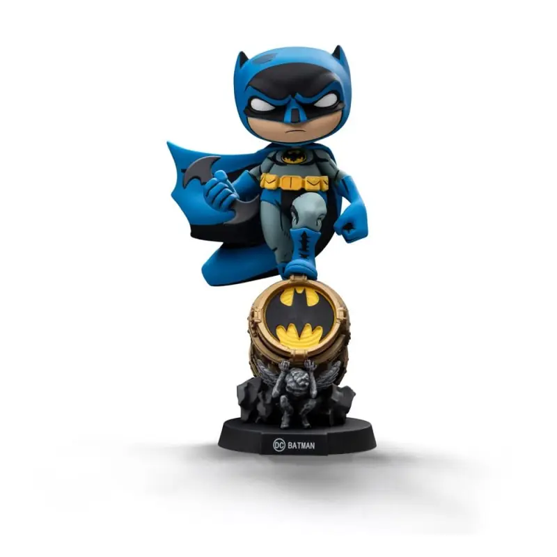 Gratis Retour Batman – Figurine Mini Co. PVC Batman on Bat-Signal (Blue Variant) 15 cm