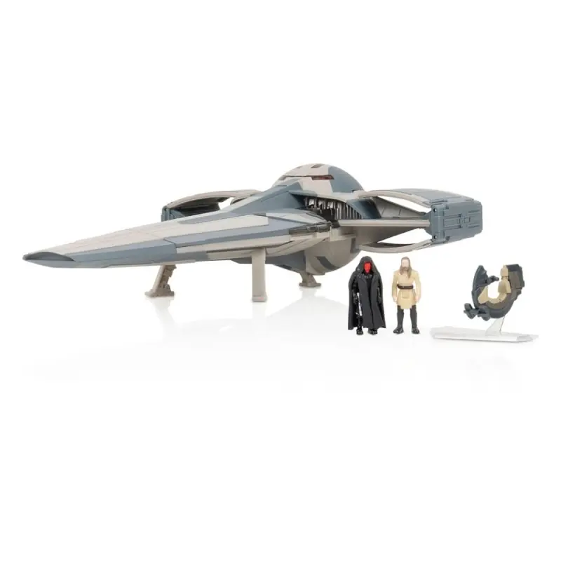 Laatste Versie Star Wars - Véhicule avec figurine Deluxe Sith Infiltrator Episode 1 Collection 20 cm