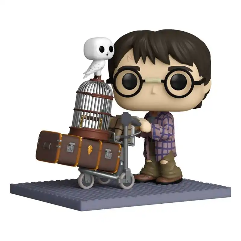 Harry Potter - Figurine POP! Deluxe Harry Pushing Trolley 9 cm Op = Op