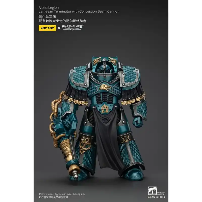 Warhammer The Horus Heresy - Figurine Alpha Legion Lernaean Terminator avec Conversion Beam Cannon 20 cm Exclusieve Aanbieding