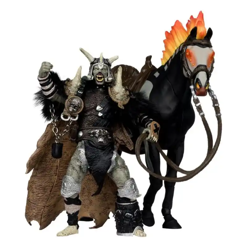 Spawn - Figurine Bloodaxe avec cheval (Spawn The Dark Ages) (McFarlane Toys 30th Anniversary) (Gold Label) 18 cm Meest Verkocht